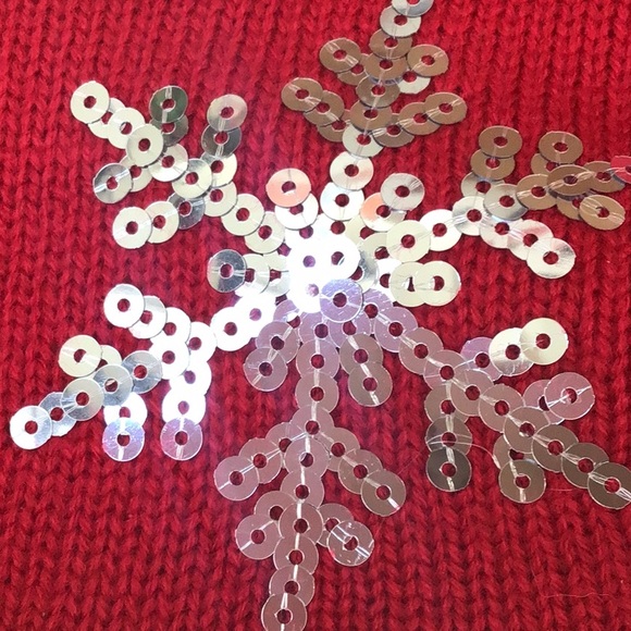 Merry & Bright Fuzzy Embroidered Santa Rudolph Camp Funny Ugly Christmas Sweater - Picture 6 of 13